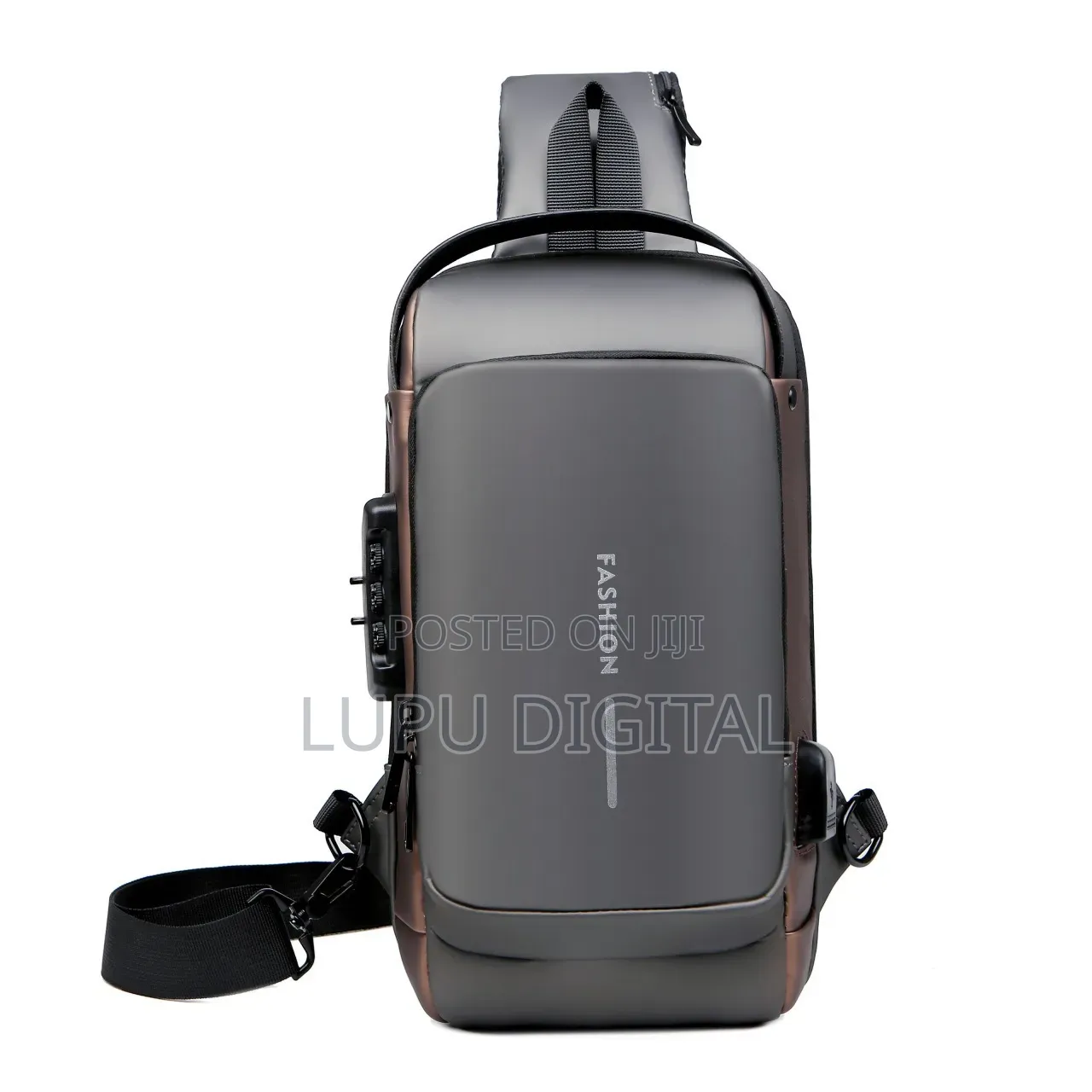 Men's Chest Bag With Password Lock Anti-Theft Riding Bag