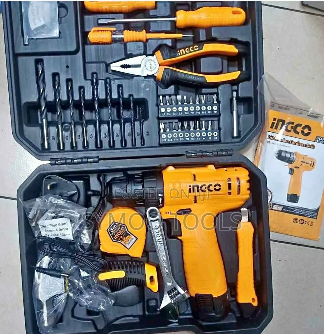 Ingco Cordless Drill Tool Set