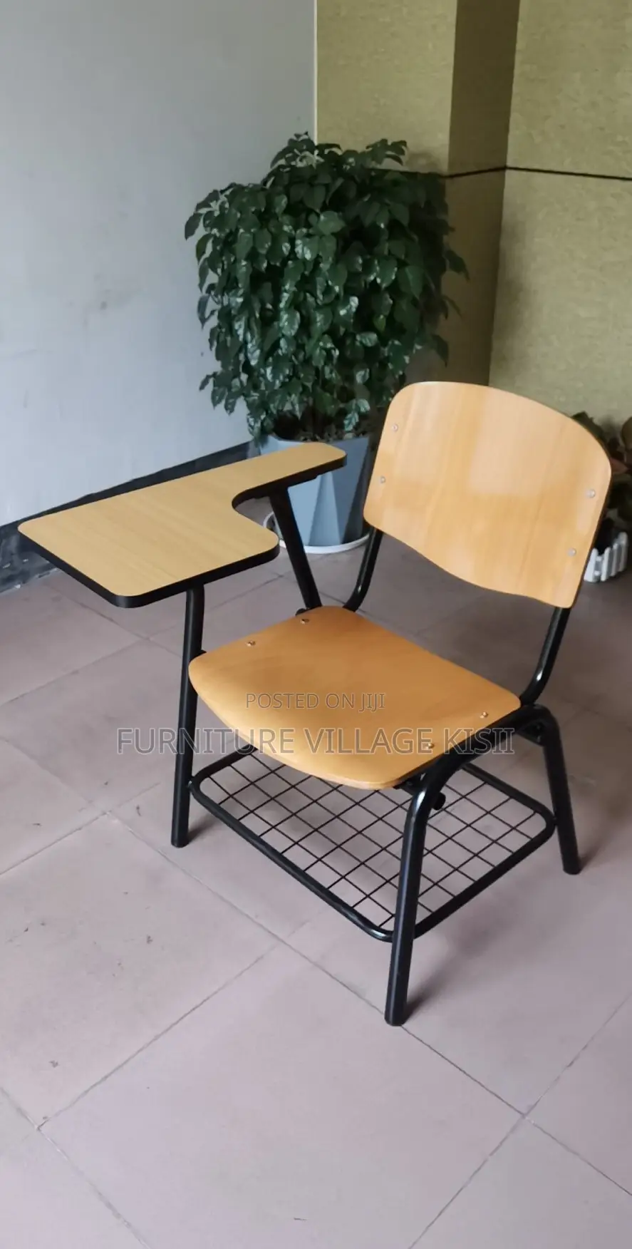 Office Chair: School Study Desk With Writting Pad