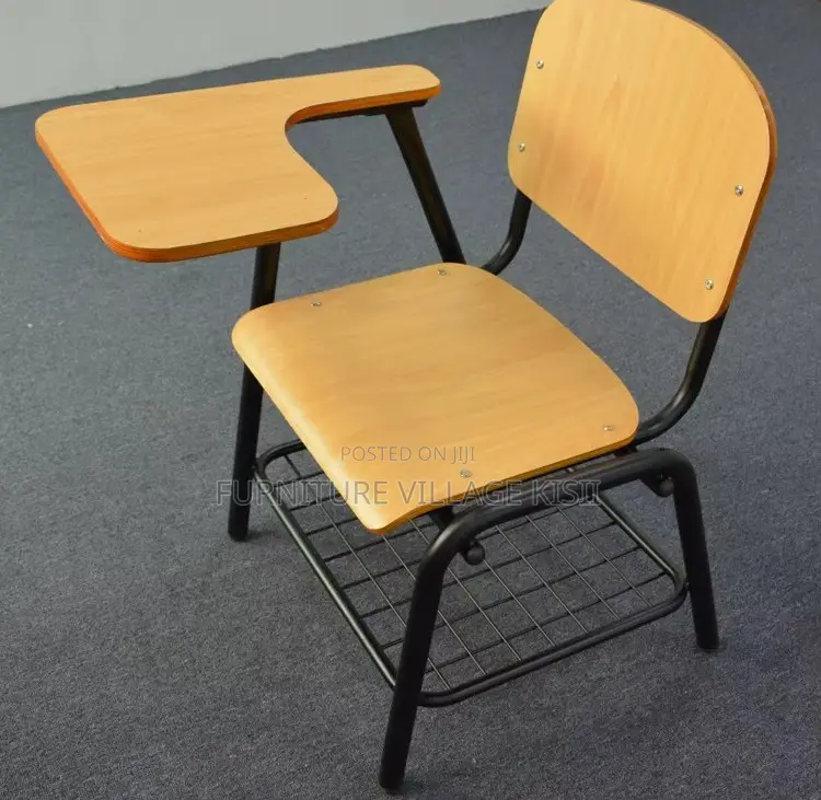 Office Chair: School Study Desk With Writting Pad
