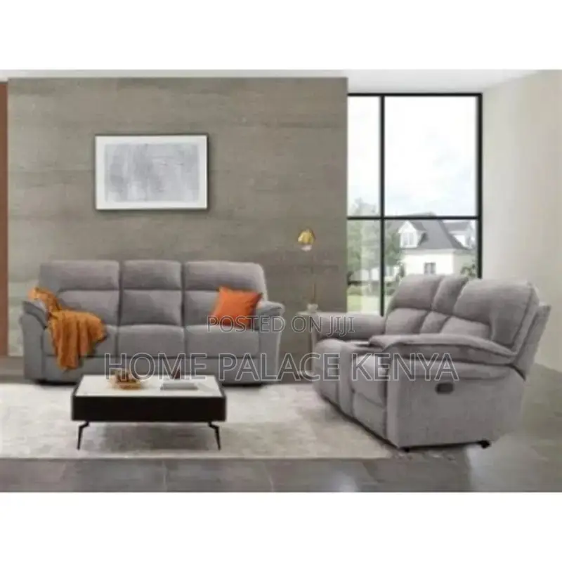 Recliner Sofa; Elegant Modern Fabric Recliner Sofa Set for Living Room