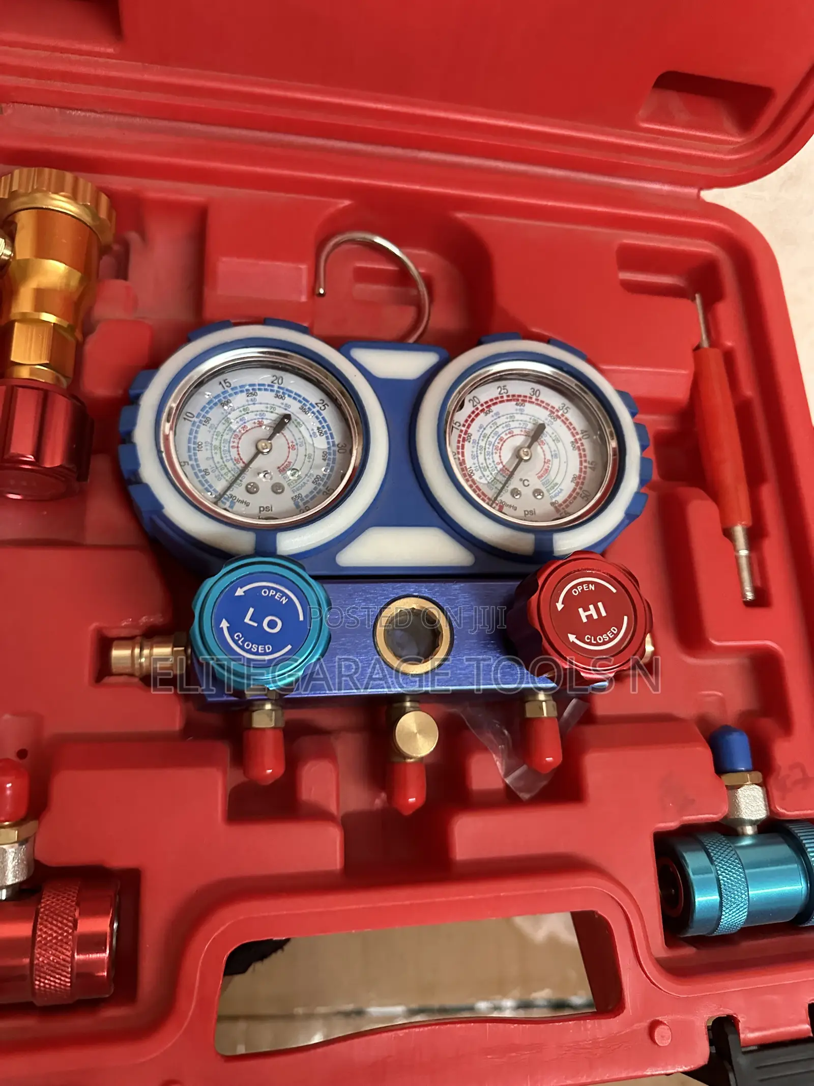 Heavy Duty AC Meter/Refrigerant Double Gauge Valve