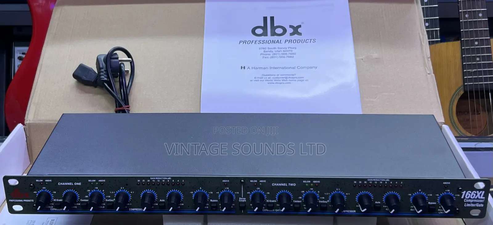 DBX 166XL Dual Compressor Limiter Gate | Tested Working Rack Gear