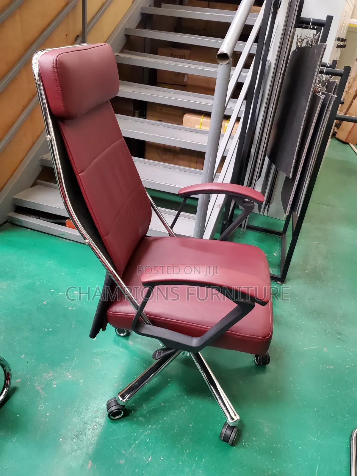 Maroon High Back Executive Office Chair