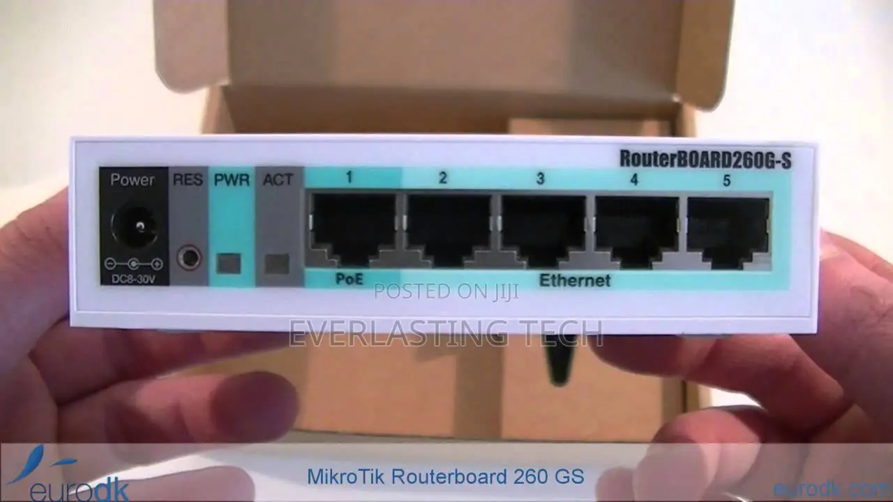 Mikrotik RB260GS 5x Gigabit Ethernet Smart Switch, SFP Cage