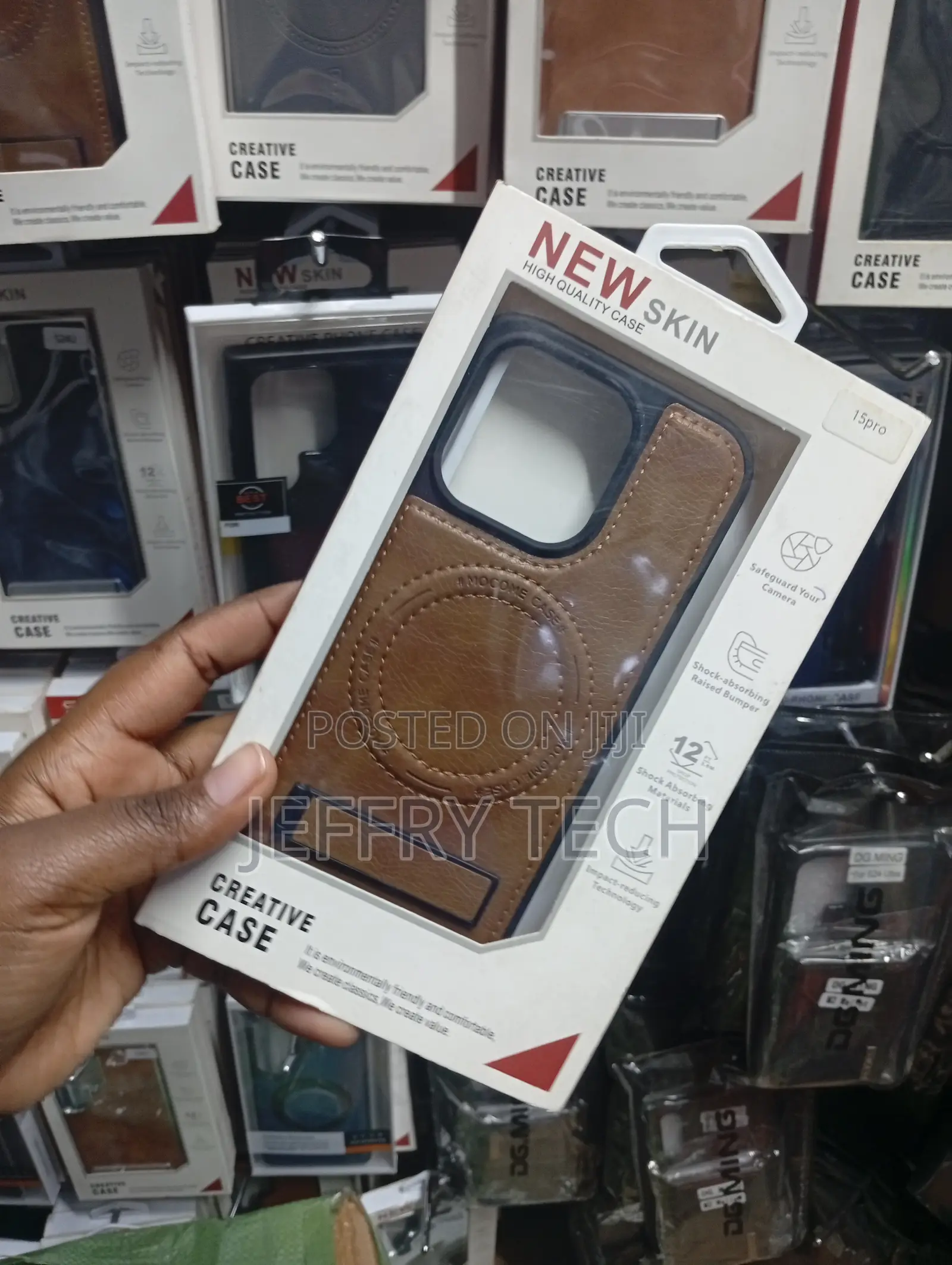 iPhone 15 Pro, Featuring Precise Camera and Port Cutouts.