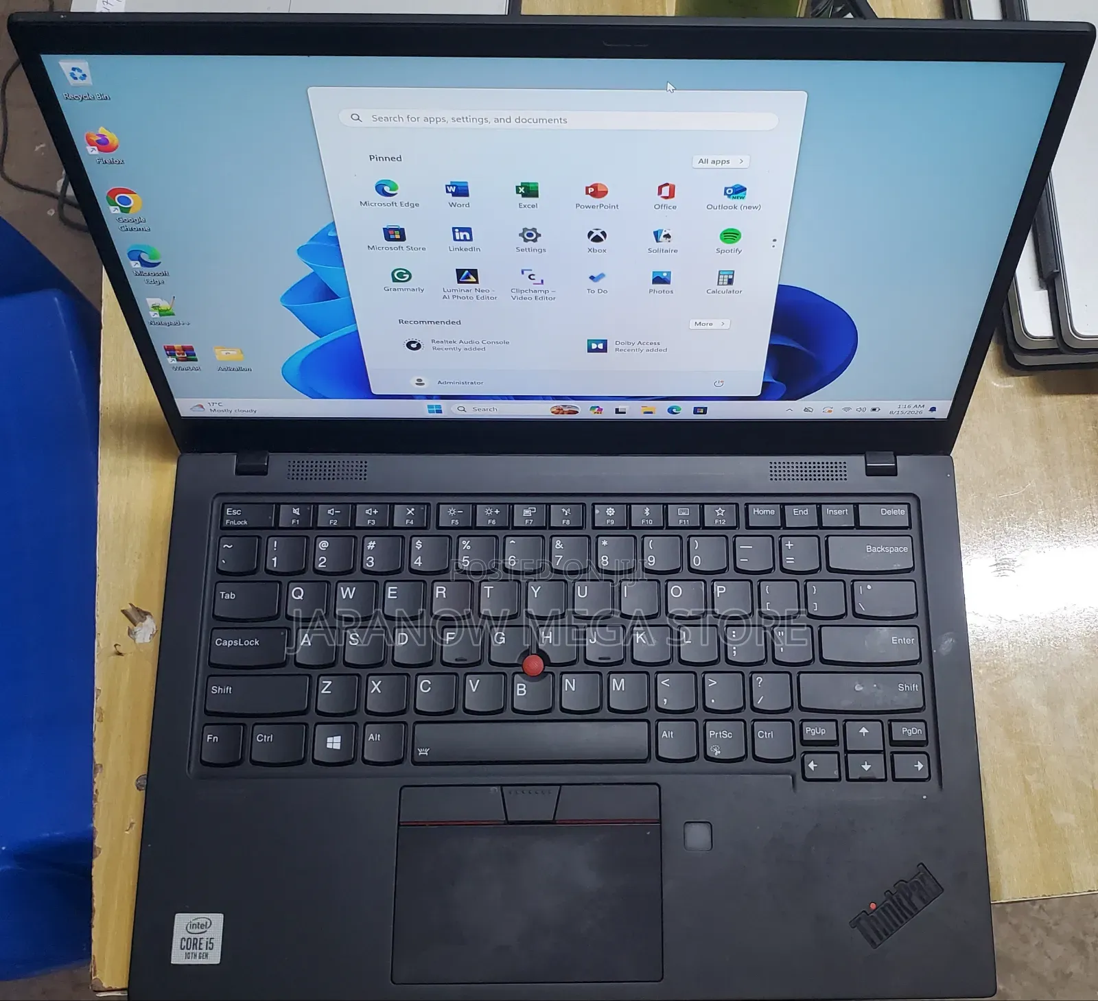 Laptop Lenovo ThinkPad X1 Carbon 8GB Intel Core i5 SSD 512GB