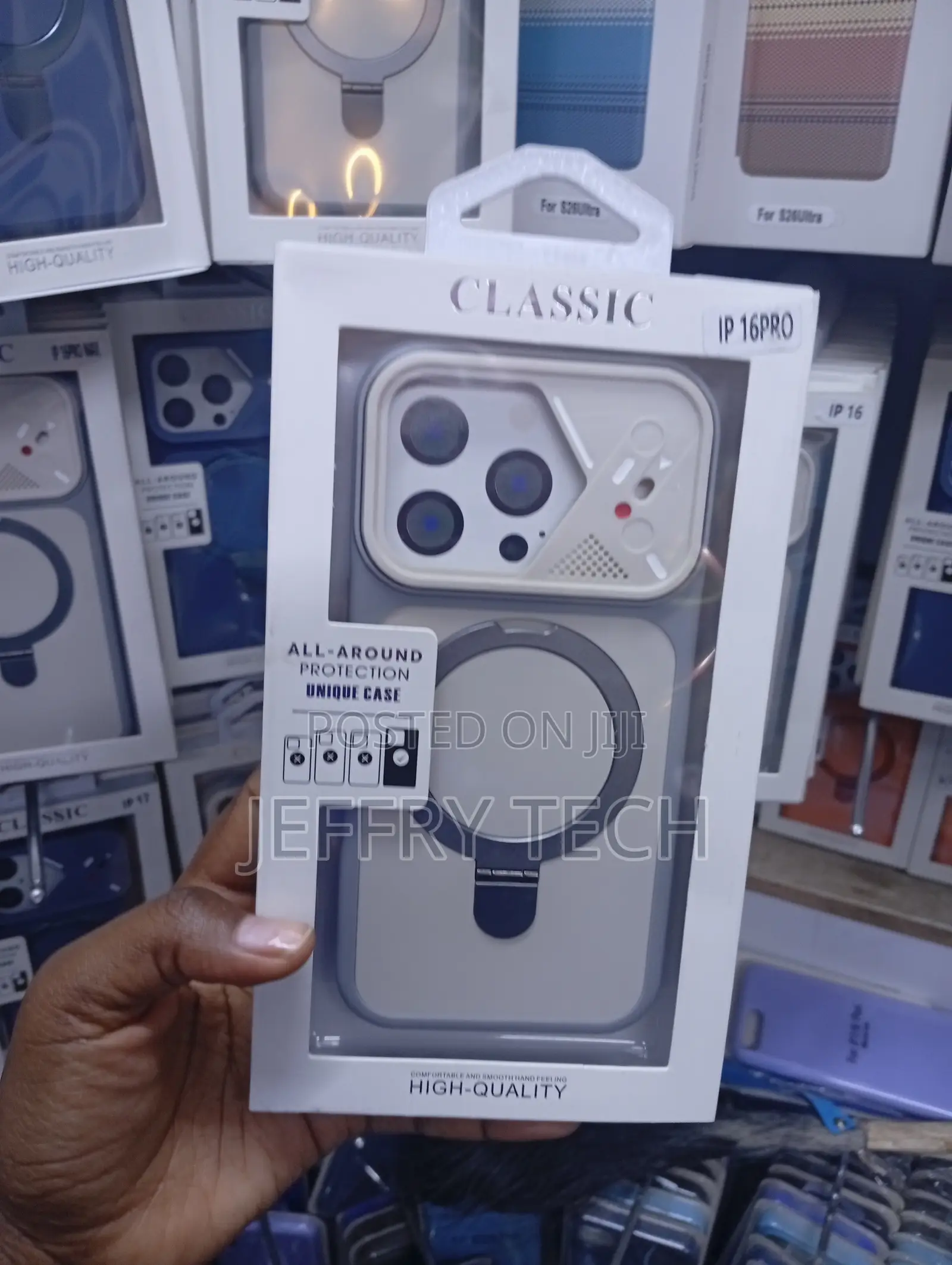 Classic IP 16 Pro MagSafe Mecha Armor Case Designed With Camera Module