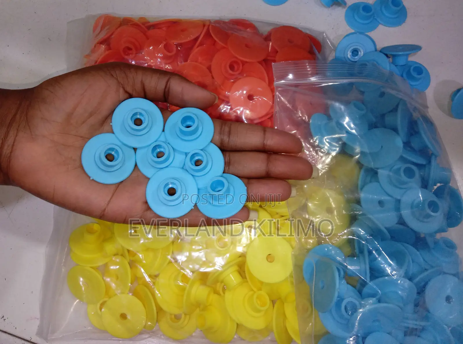 Round Number Ear Tags for Foxes, Pigs, Sheep