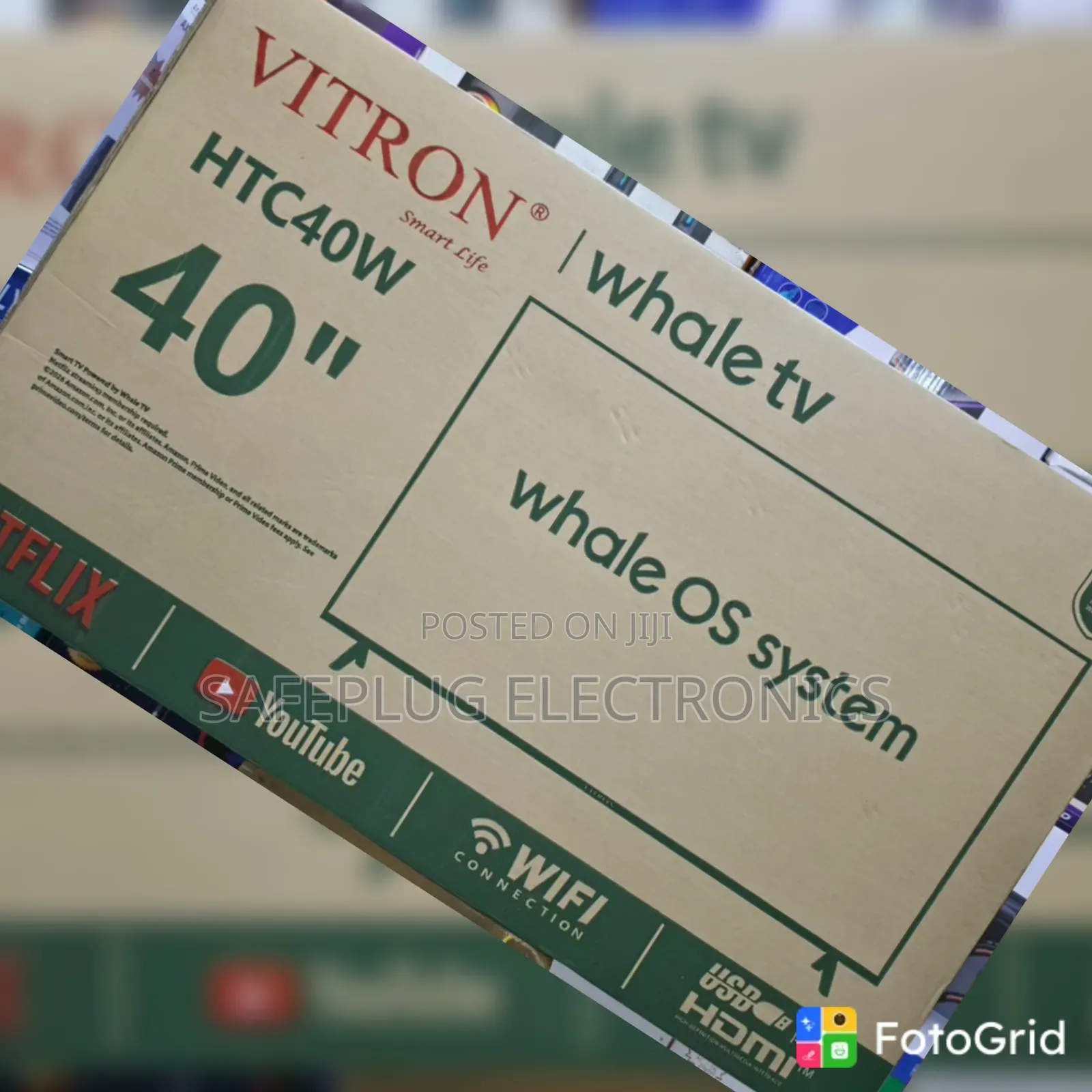 Vitron Whale 40′′ Smart LED TV – Modern Home Entertainment Television