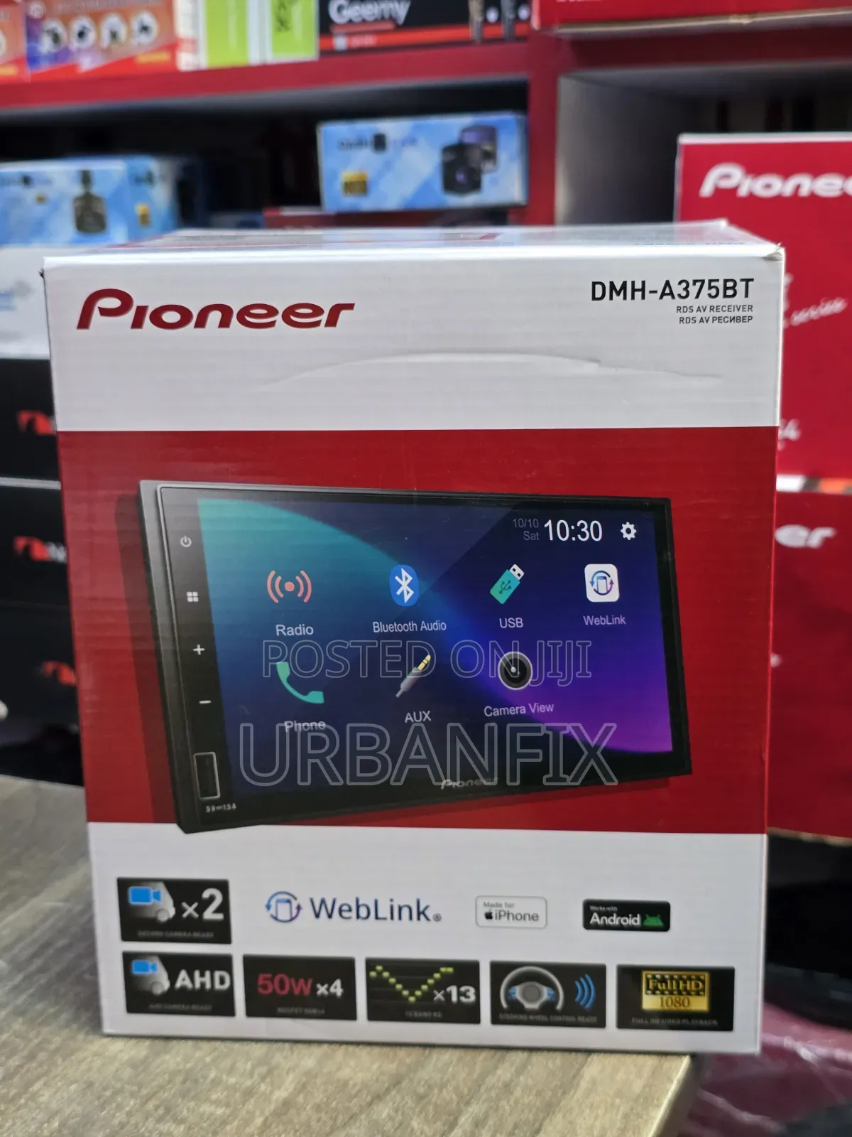 Pioneer DMH-A375BT Car Radio With Bluetooth, Fm, Weblink, 13 Band EQ