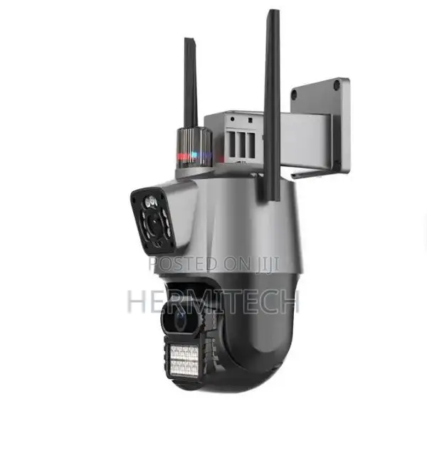 Smart 4G Dual Lens CCTV With SIM Card, Night Lights and PTZ