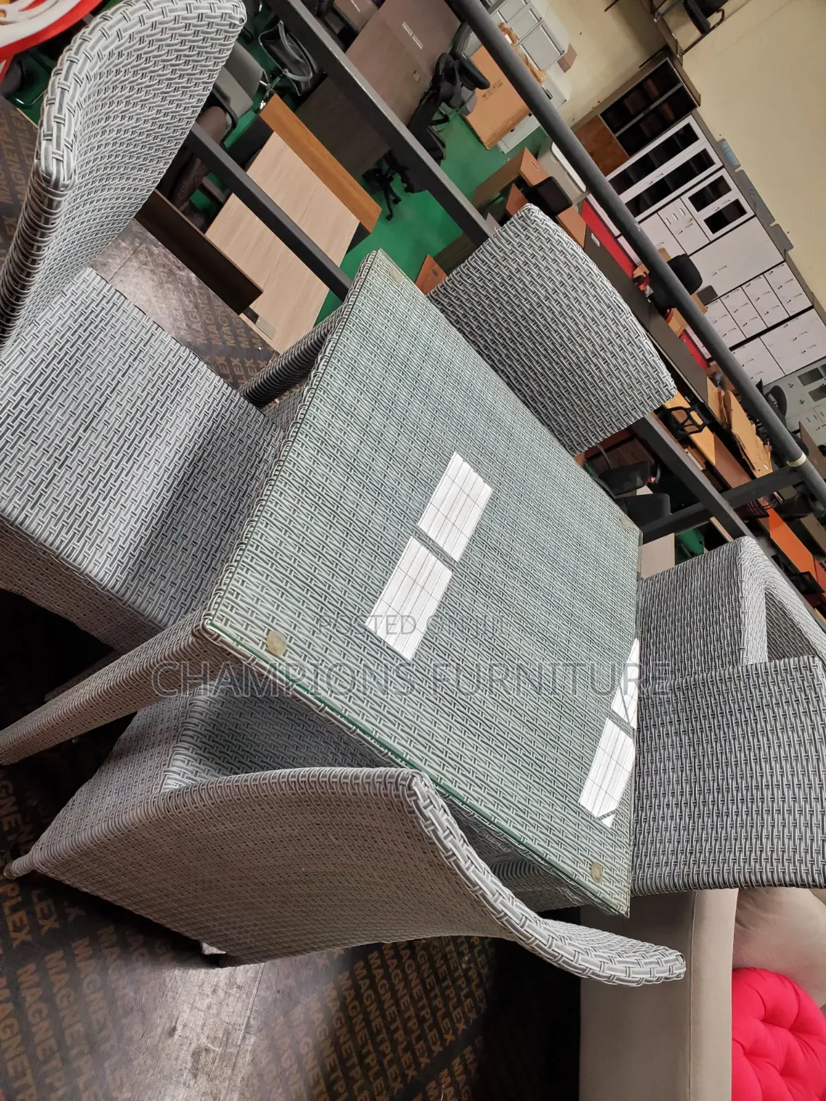 Grey 4-Seater All Weather Rattan Set