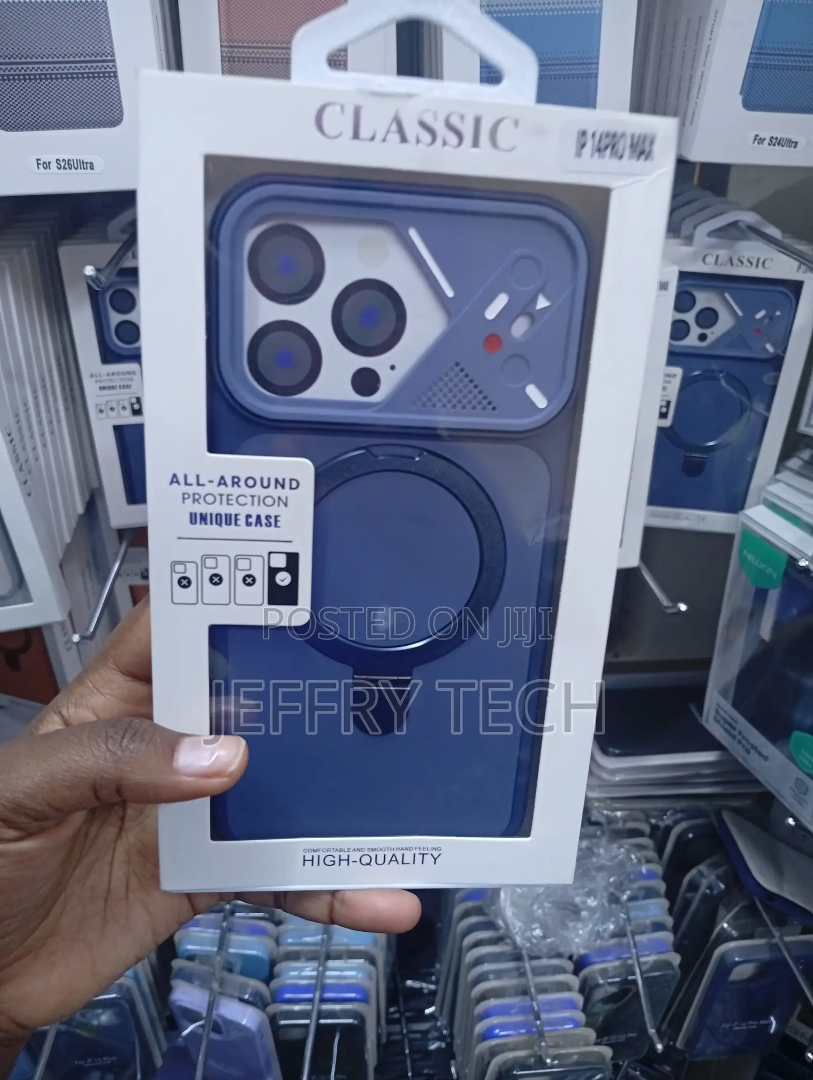 Ring Kickstand and Camera Slider Shield for the iPhone 14 Pro Max.