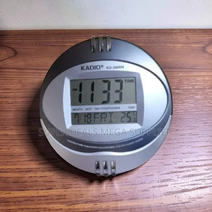 Factory Prices Clear Display Kadio Table Wall Mount Digital Clock