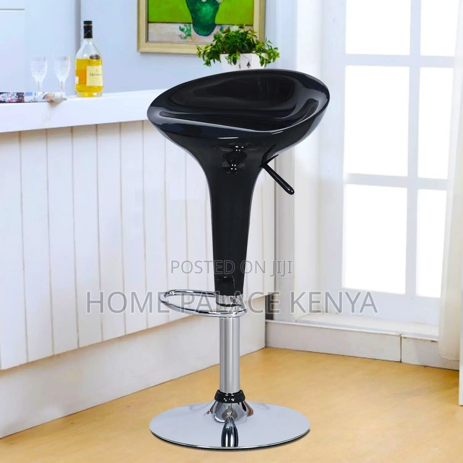 Bar Stool; Comfortable Plastic Adjustable Counter Height Stool