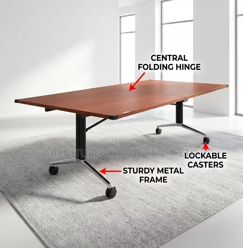 Boardroom Table; 240 CM Foldable Office Staff Meeting Table