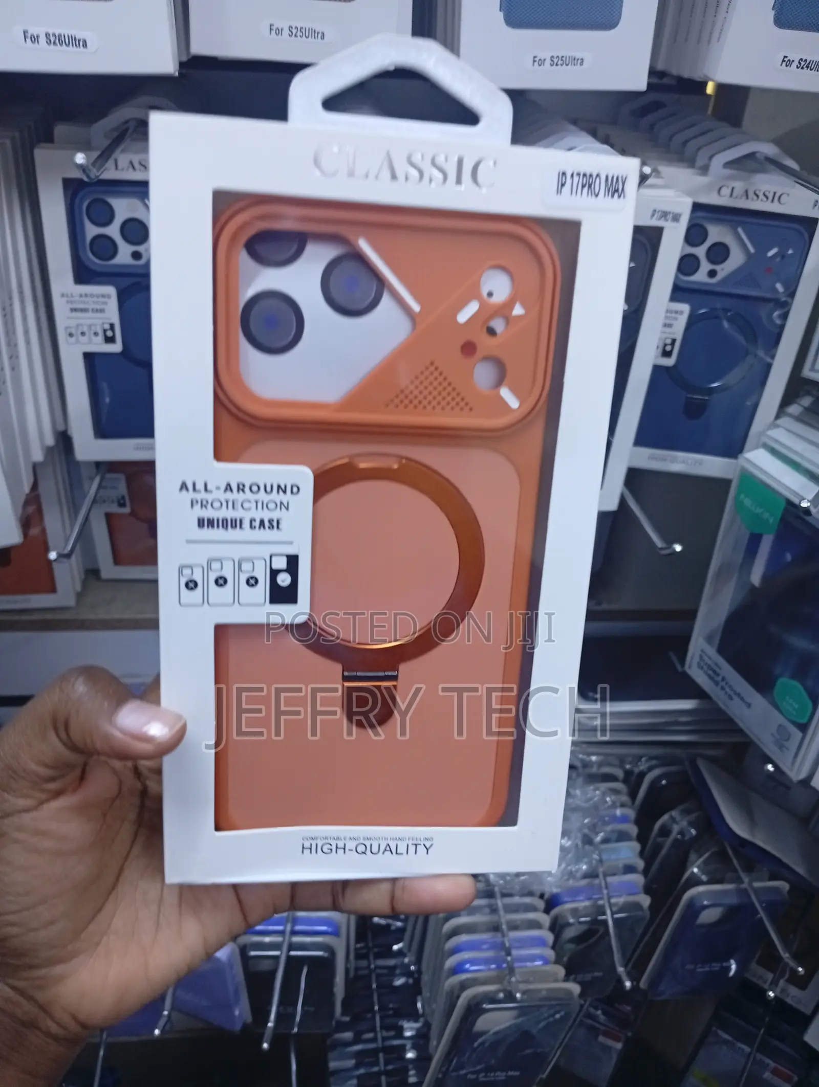 Magneticcase With a Ring Kickstand for the iPhone 17 Pro Max.
