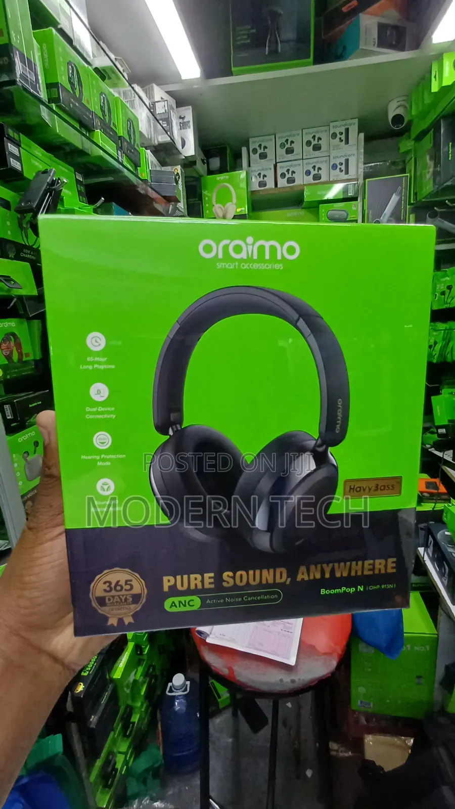 Oraimo BoomPop N Oraimo OHP 917N 65HRS Wireless Headphones