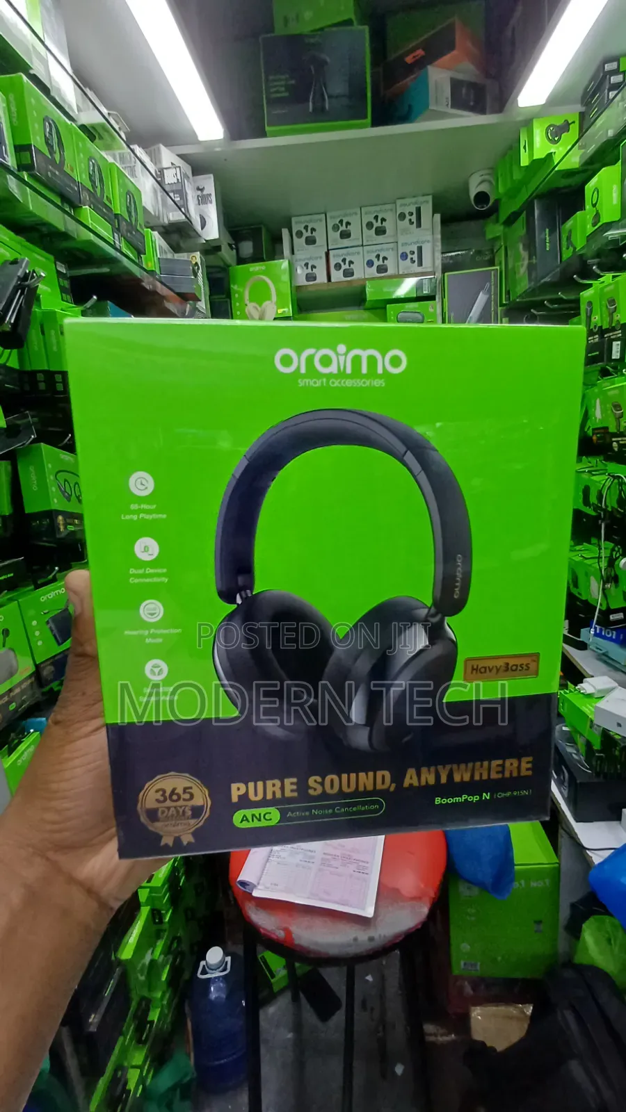 Oraimo BoomPop N Oraimo OHP 917N 65HRS Wireless Headphones