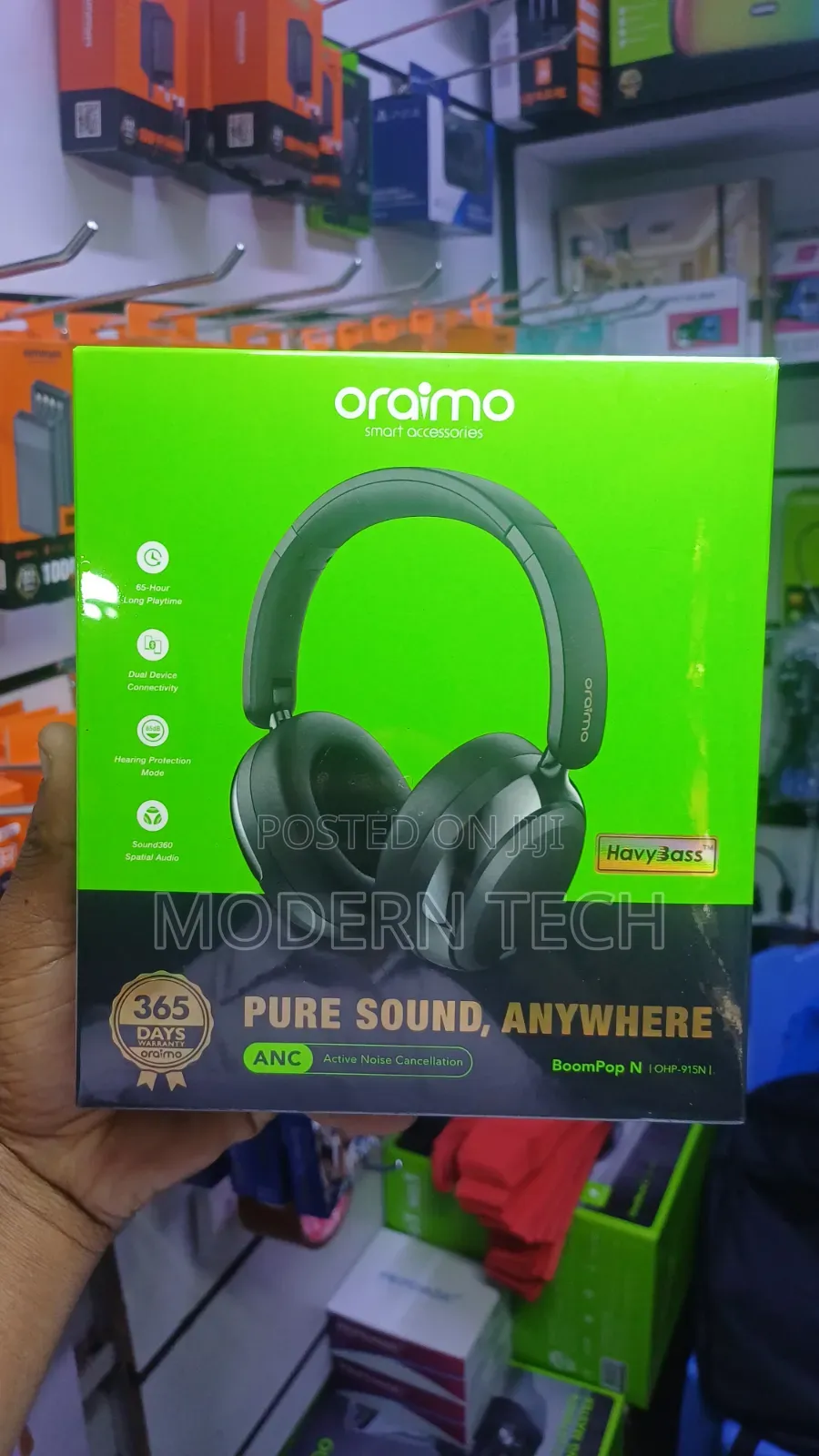 Oraimo BoomPop N 65hrs Playtime Headphones