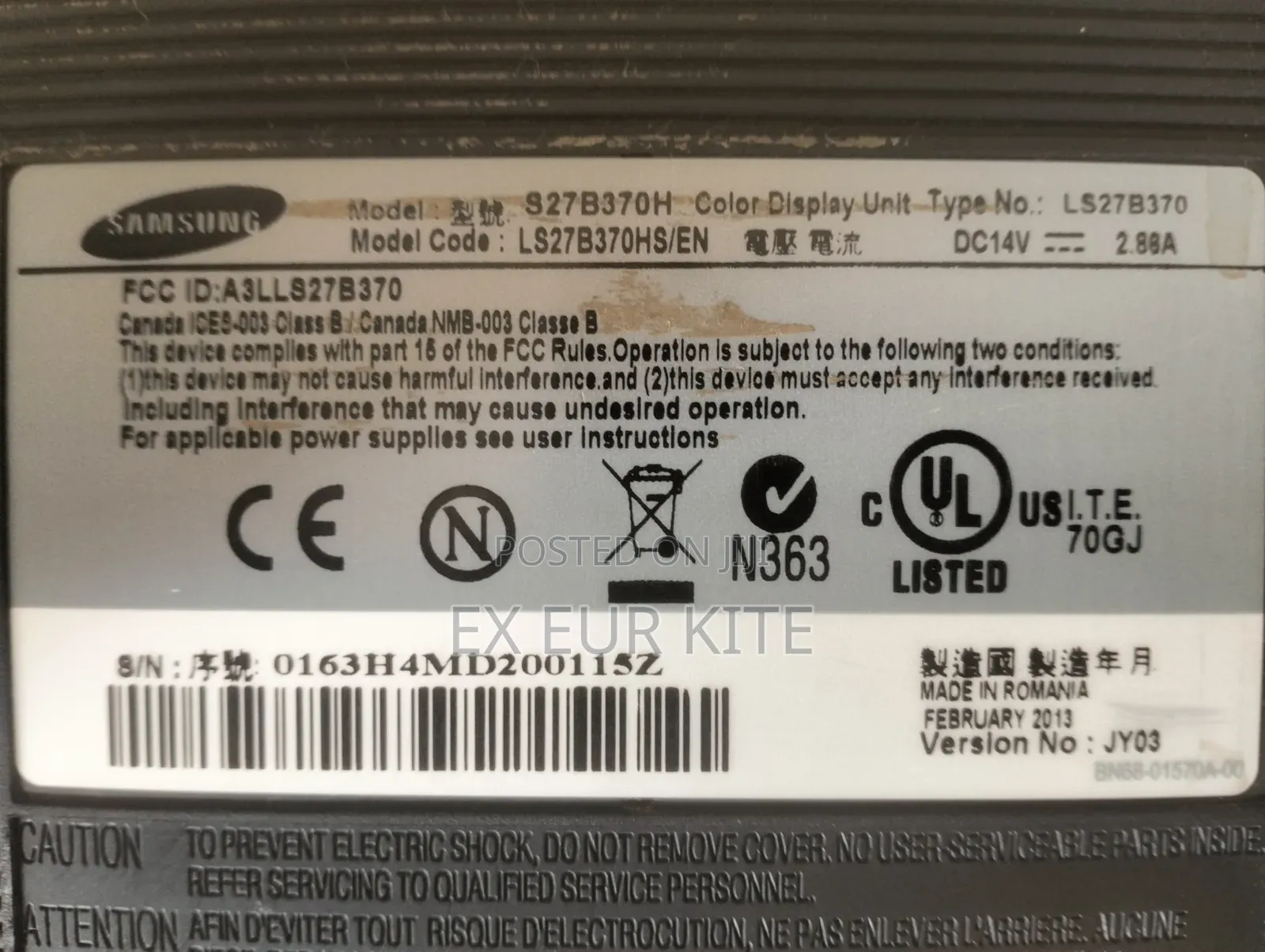 PC Monitor Samsung 27" HDMI