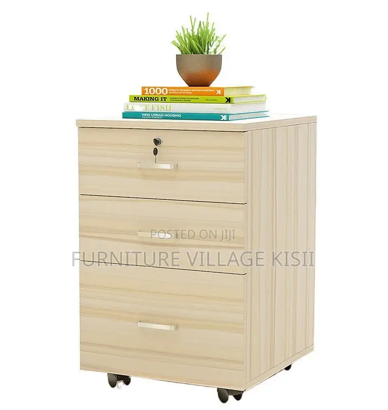 Office Cabinet: 3-Drawer Pedestrian Cabinet