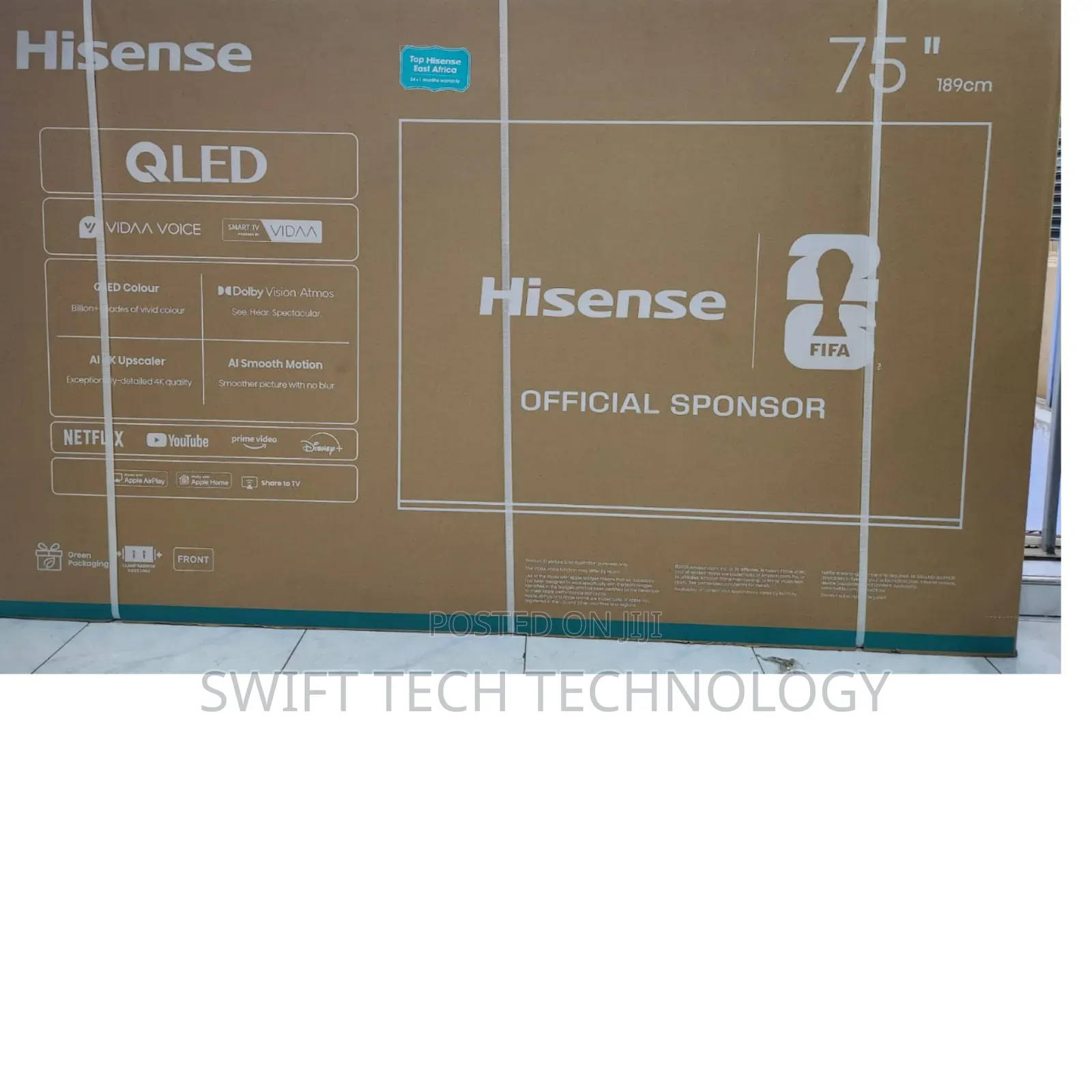 Hisense 75 Inches Qled Q6 Smart TV