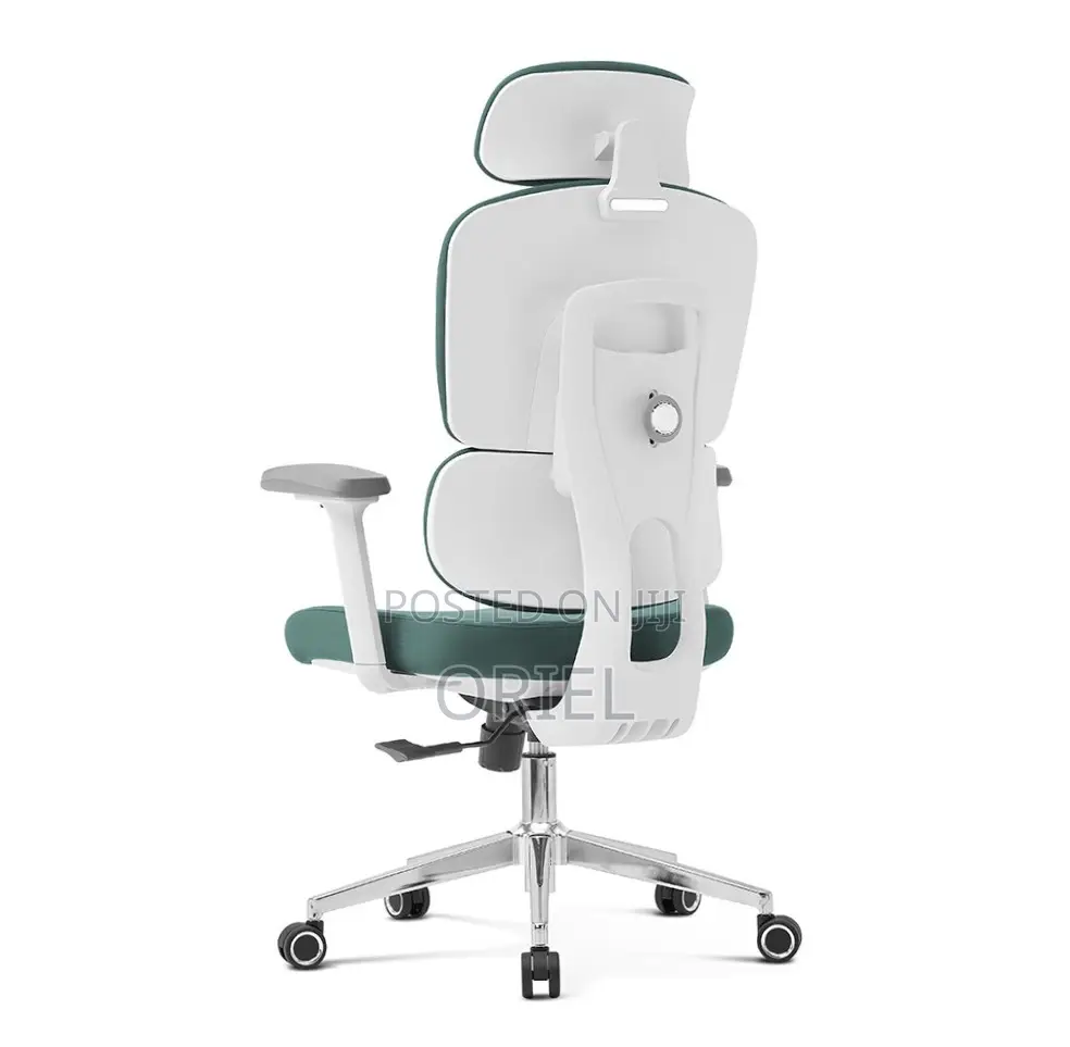Office Chair : Orthopedic Green Fabric Office Chair