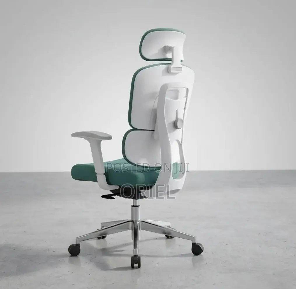 Office Chair : Orthopedic Green Fabric Office Chair