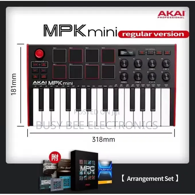 Original AKAI Professional MPK Mini MK3 - 25 Key USB MIDI Keyboard