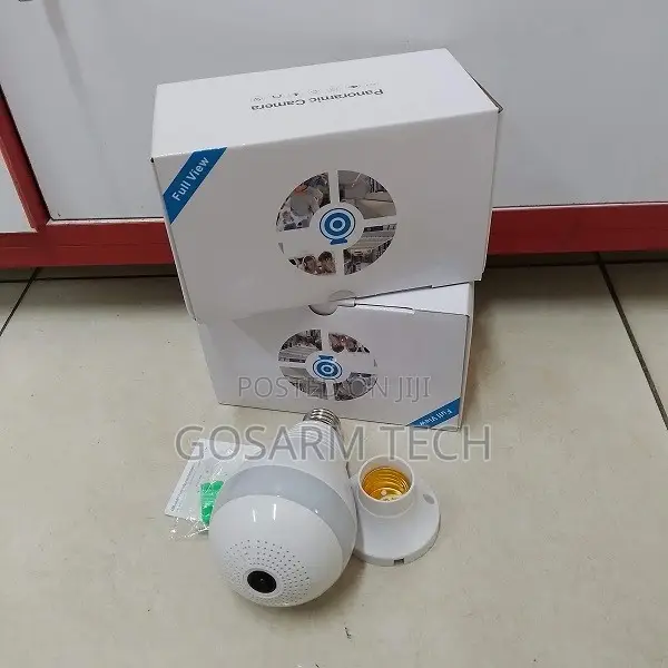 V380 Panoramic Bulb Camera 360° WiFi CCTV Security Camera