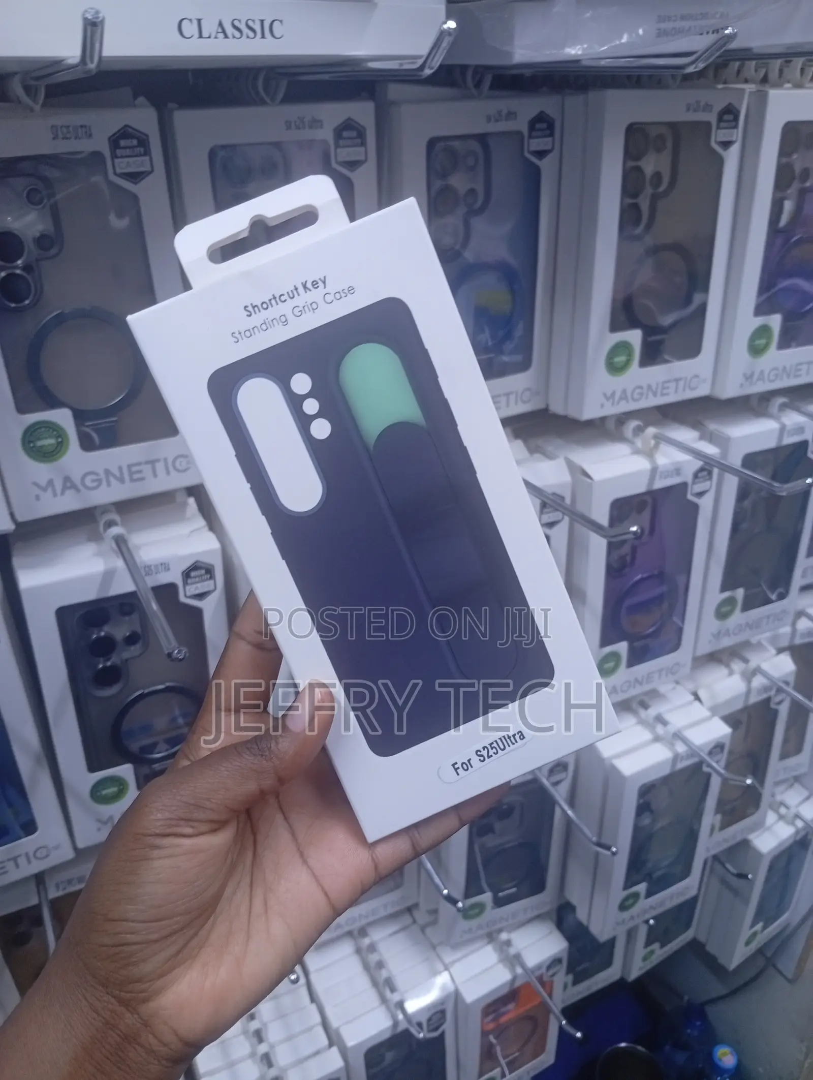 Shortcut Key Standing Grip Case for Samsung Galaxy S25 Ultra