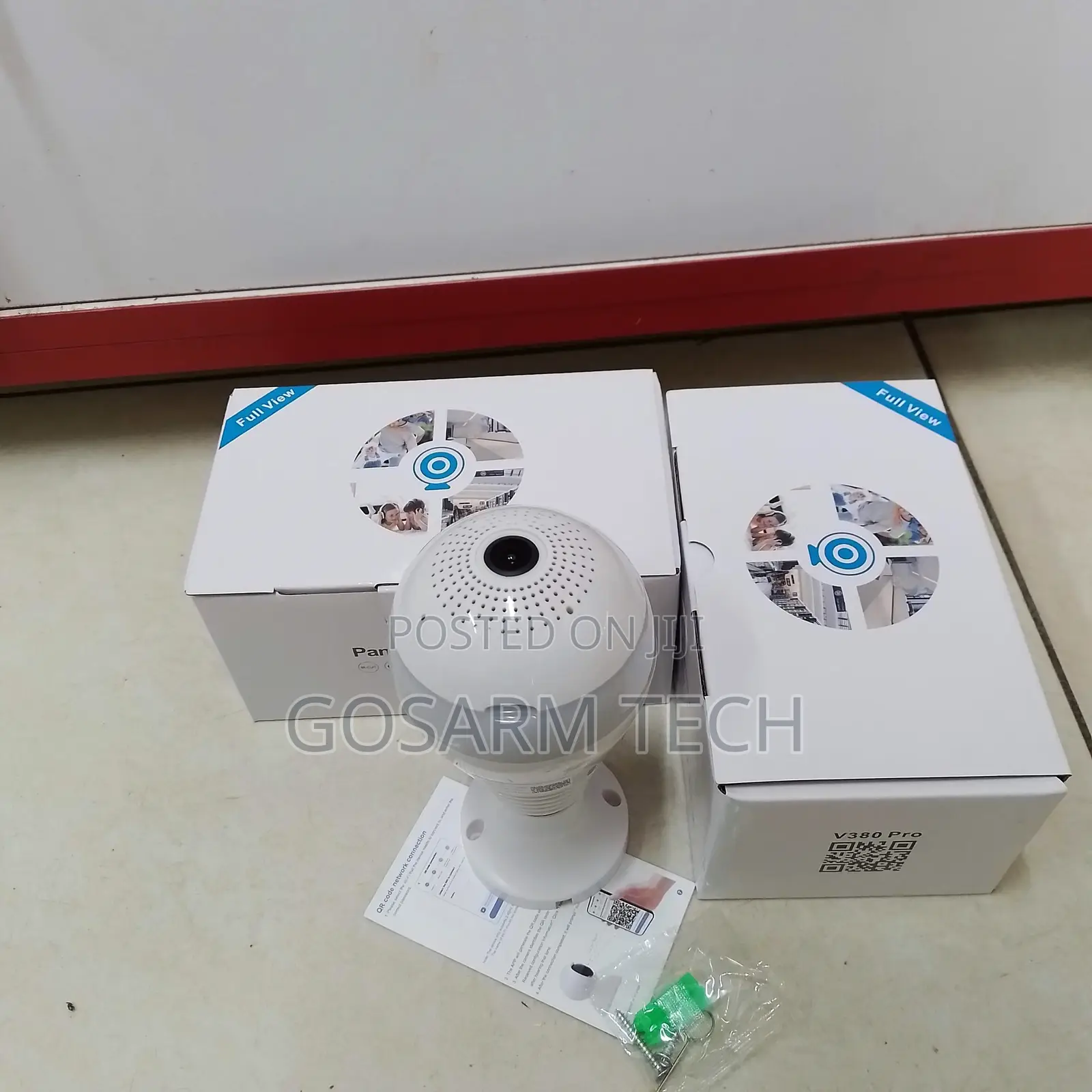Wireless 360° Panoramic Bulb Camera – V380 Pro