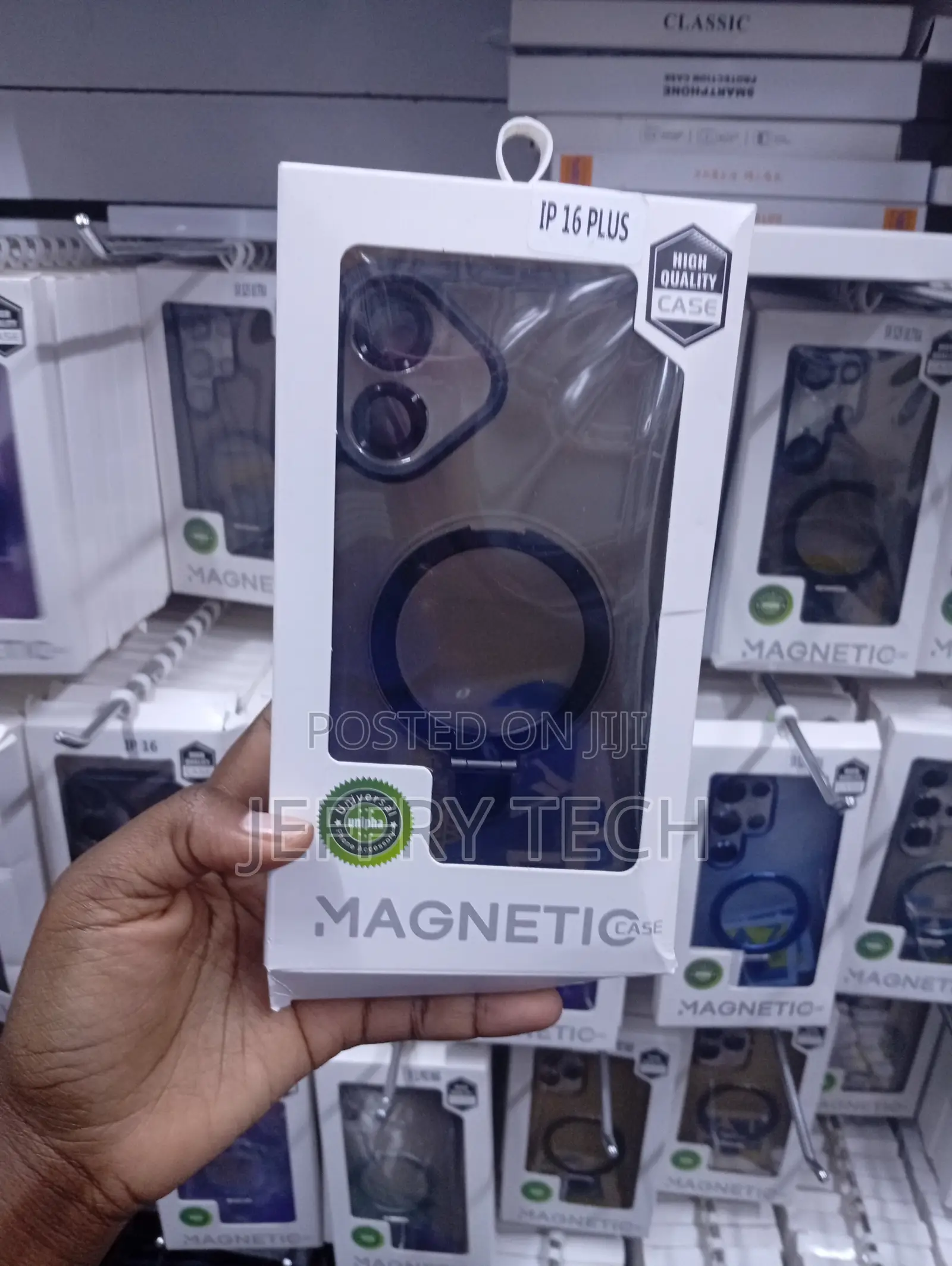 iPhone 16 Plus Magnetic Case Featuring MagSafe Compatibility Stand