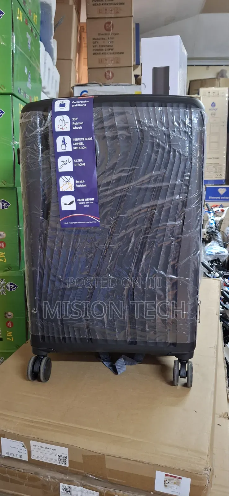 Medium Rubber Suitcase 