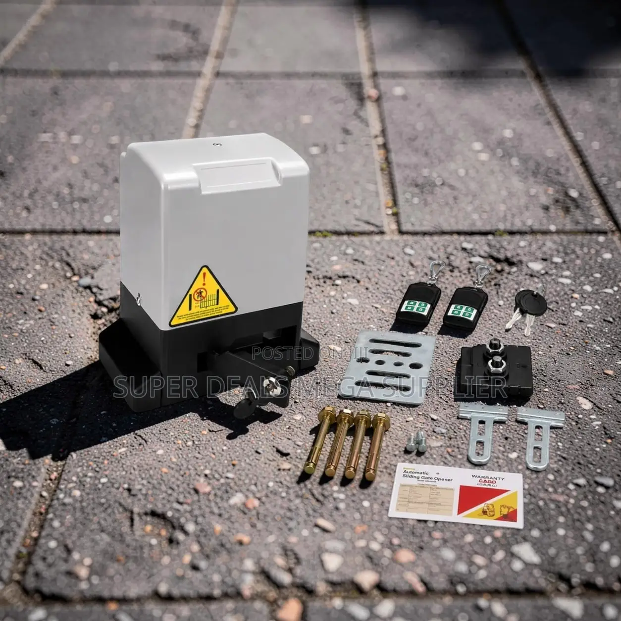 Reliable Remote Control Automatic Sliding Gate Opener Complete Kit
