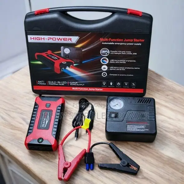 Manufacturer Prices 12V 99800mAh Car Jump Starter With Air Compressor