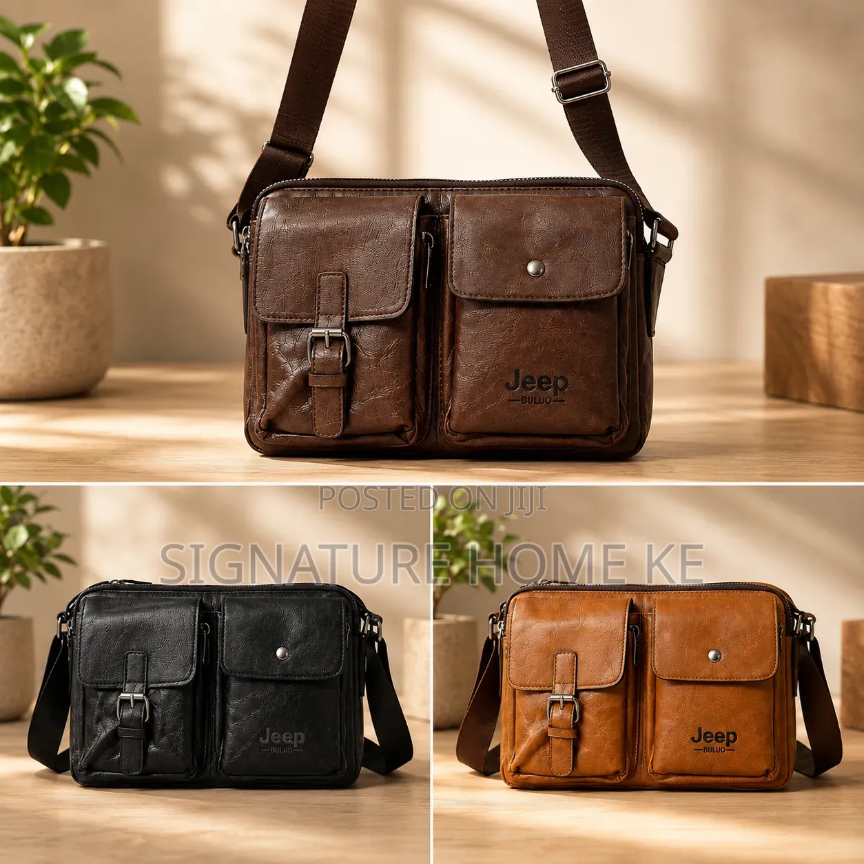 Jeep Shoulder Bag With Side Pockets
