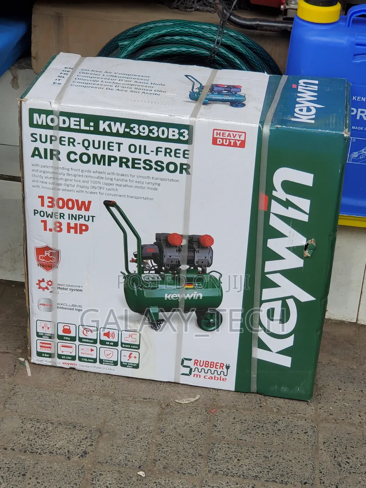 24l Keywin Super-Quiet Oil-Free Air Compressor 