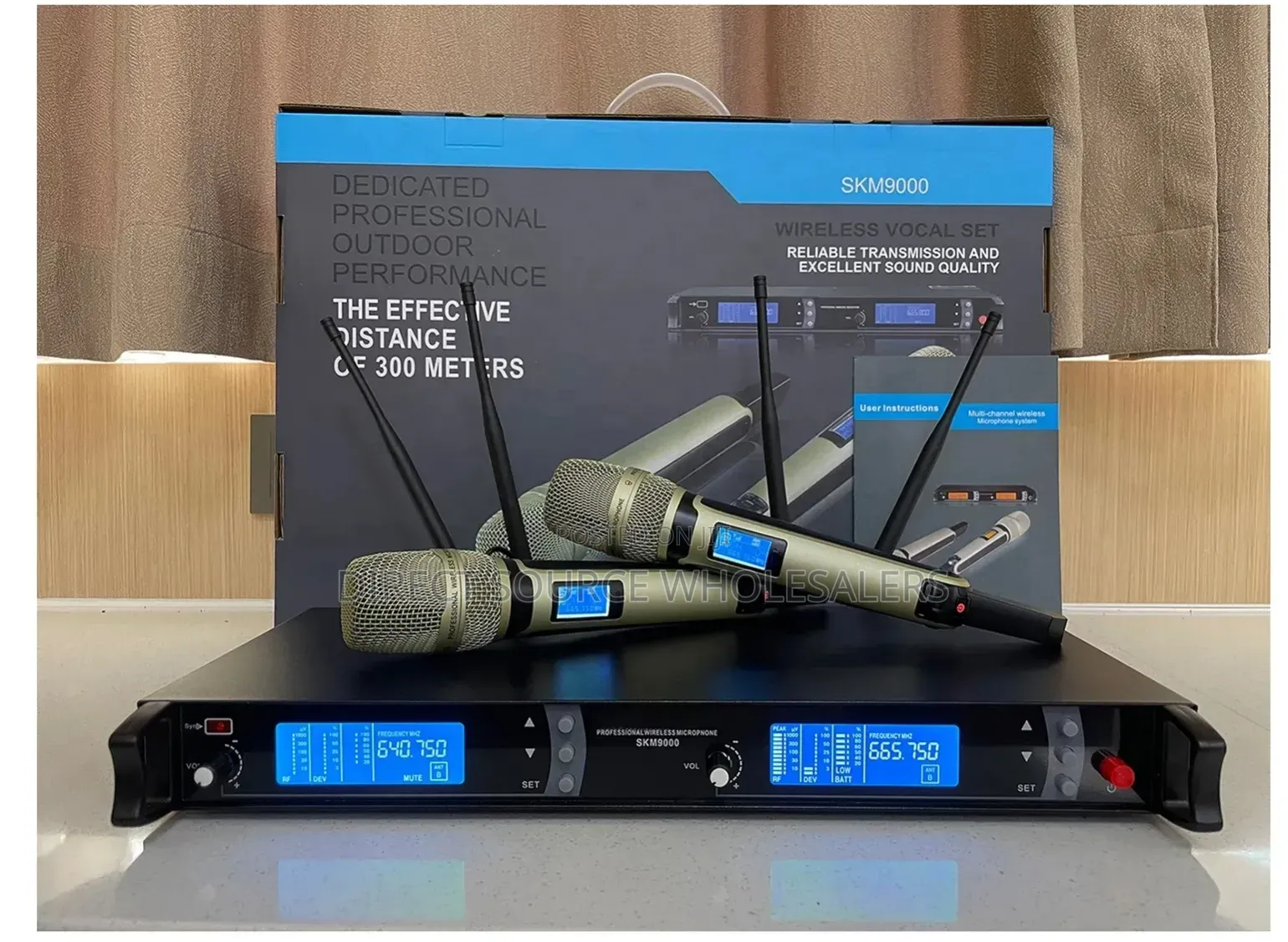 SKM 9000 Wireless Mic 2pcs – PA System Karaoke