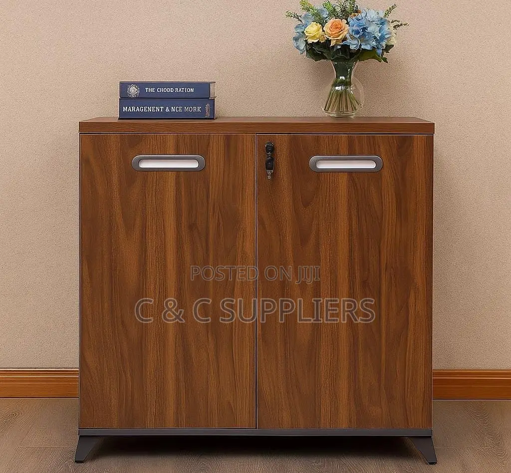 C C 2-Door Credenza Storage Cabinet.
