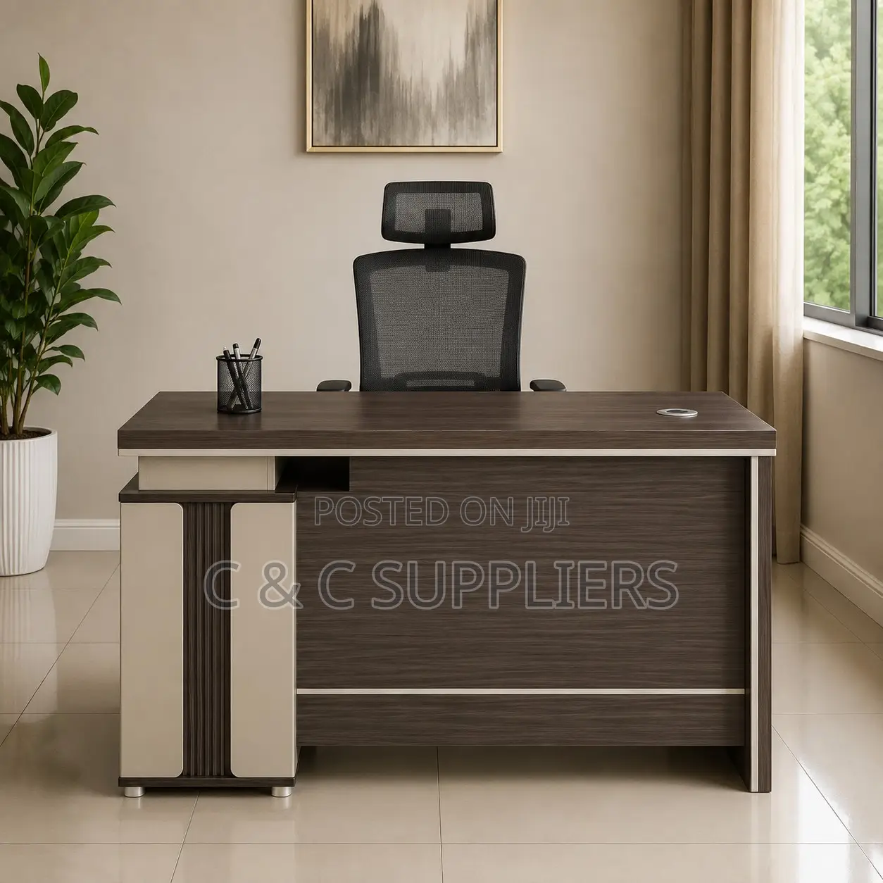 Advanced Gray Wooden Desk-1200mm