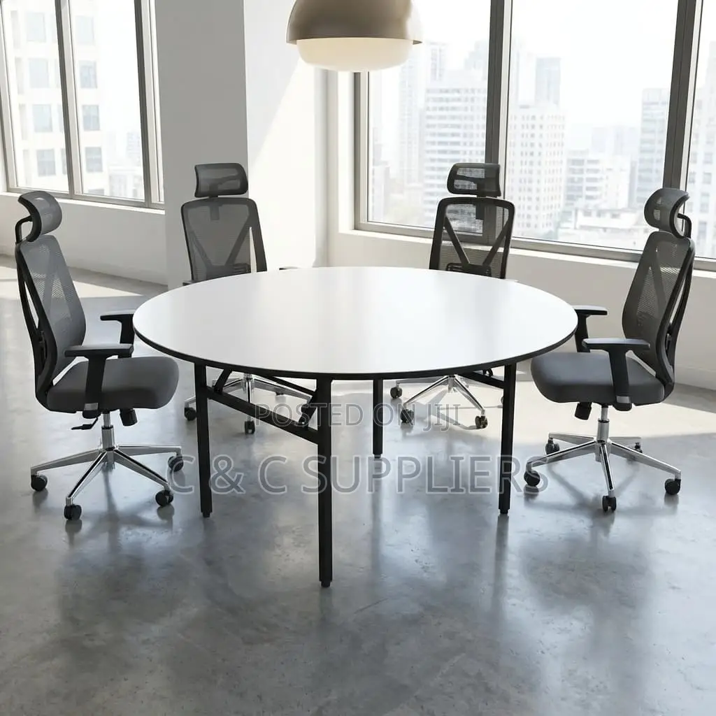 Round C C Folding Meeting Table.