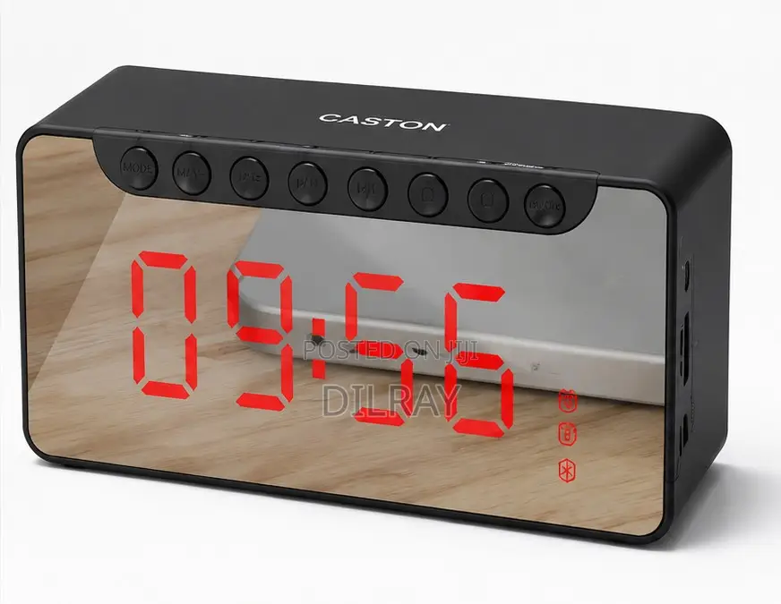 Hi Fi Stereo Sound, Wireless, Clock, Bluetooth Speaker