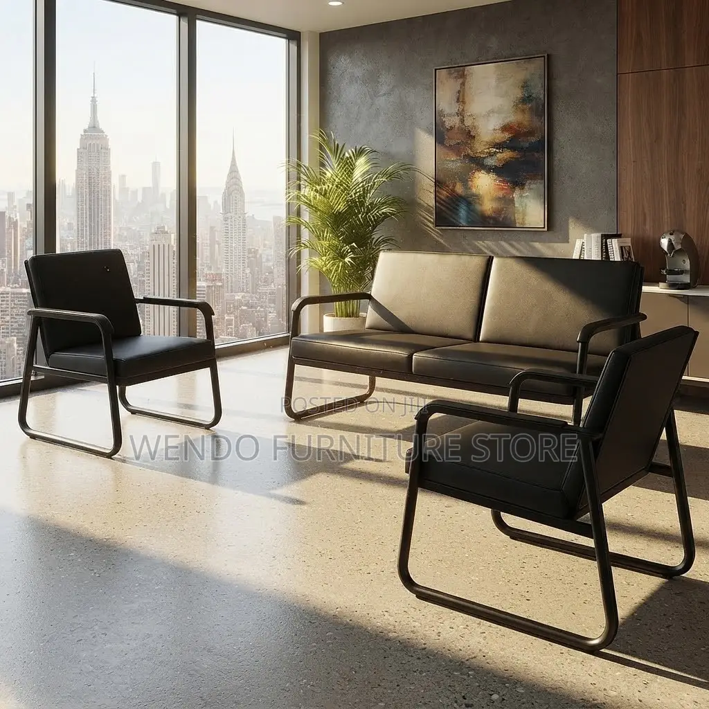Office Sofa; Five Seaters Executive Leather Reception Income Sofa Set