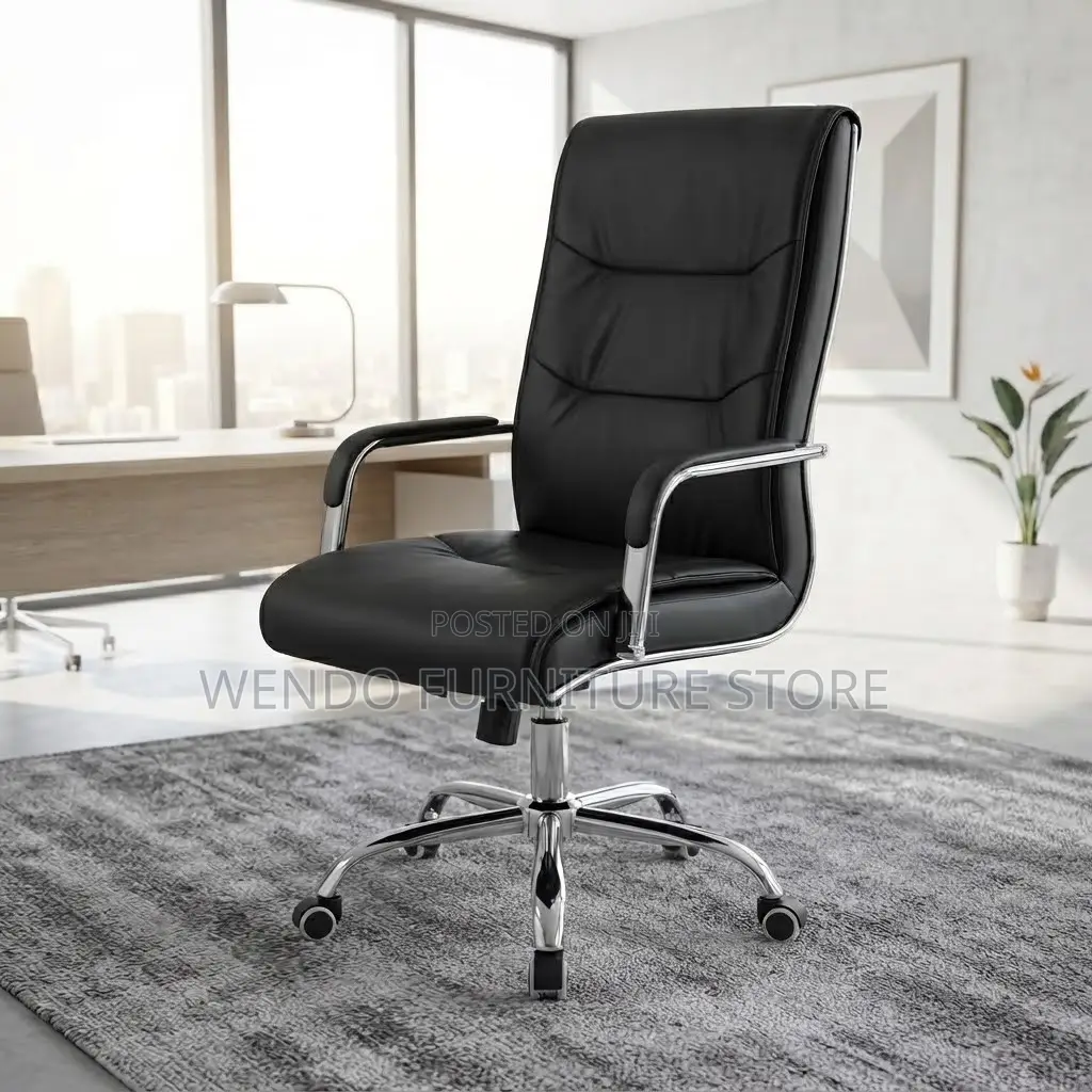Office Chairs; High Back Tuff Leather Visitors Office Chairs