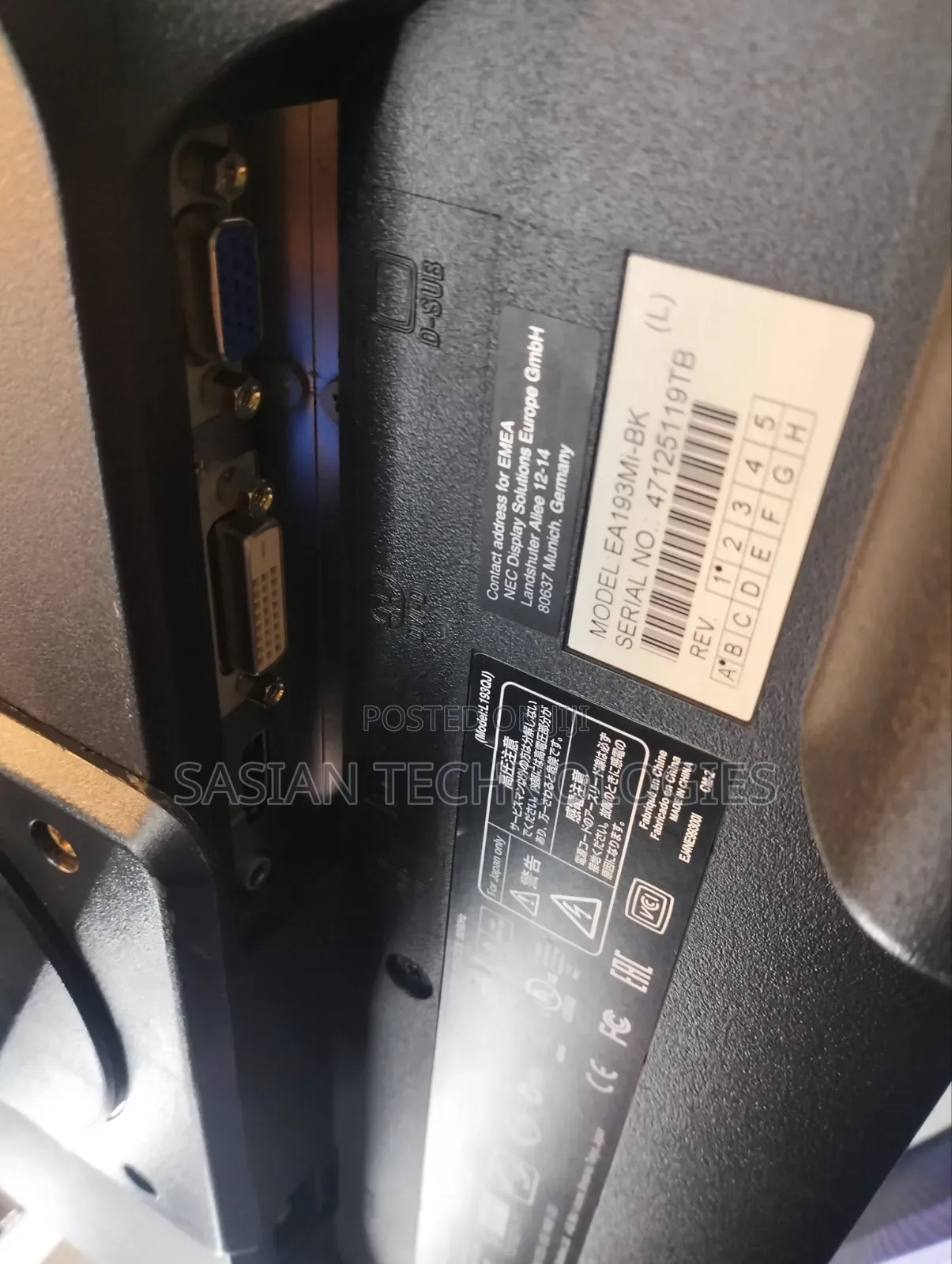 Nec EA193mi LCD Monitor