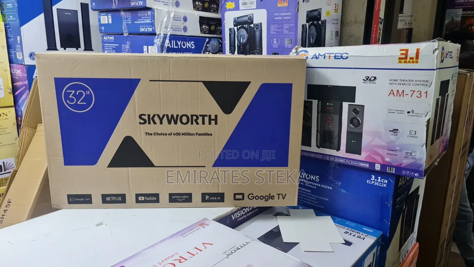 Skyworth 32E3500G 32" Inches Frameless Smart Android TV