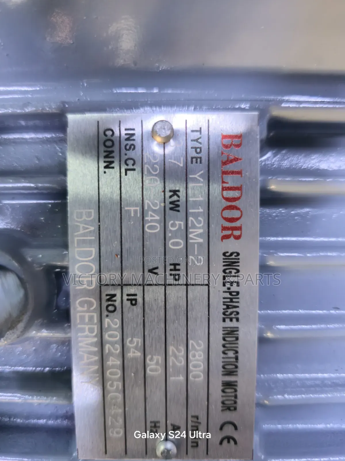 100% Copper 5hp High Speed Motor Baldor Germany 2800rpm